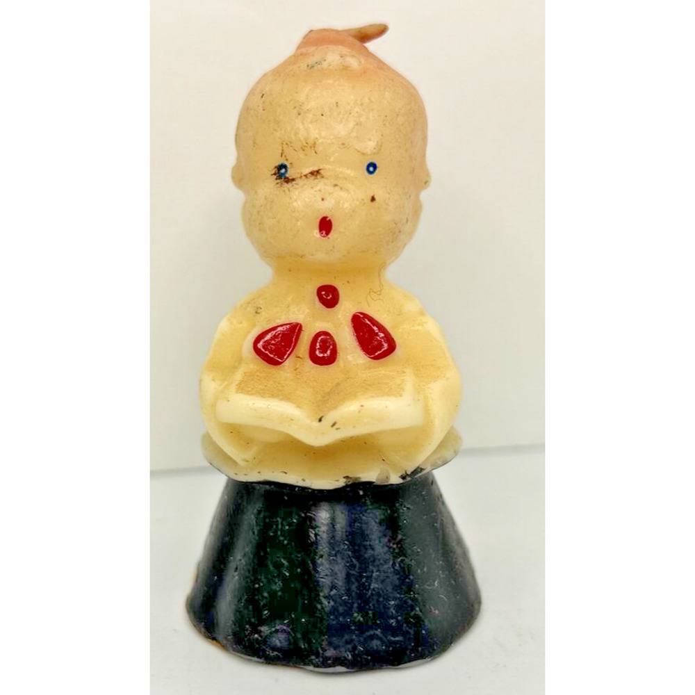 Vintage Gurley Christmas Caroler Candle 3" SKU H598‎